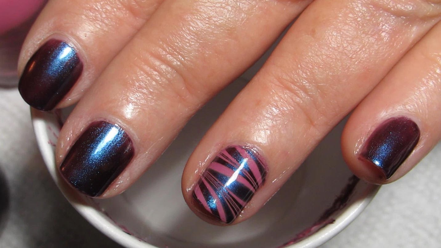 Try Out This Water Marble Accent Nail Art Tutorial! Try Out This Water Marble Accent Nail Art Tutorial!