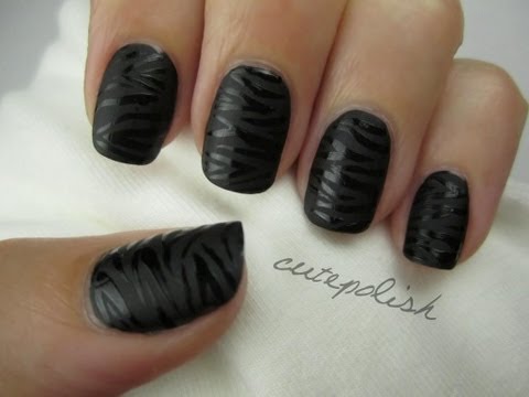 60 Pretty Matte Nail Designs Matte Black Nail Polish With Lace Design Be Bold And This Amazing Looking