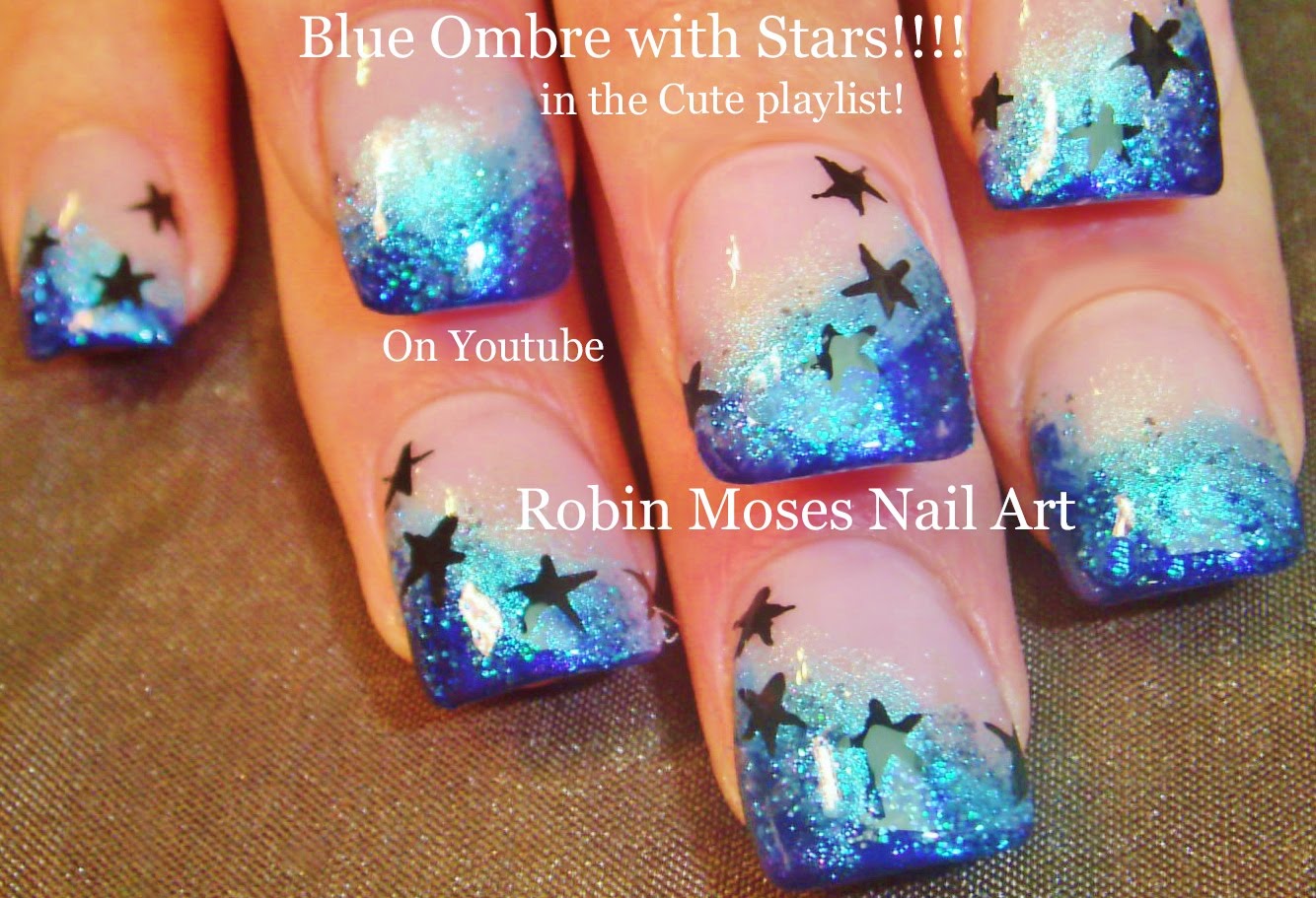 Try Out This Perfectly Gorgeous Glitter and Star Nail Design Try Out This Perfectly Gorgeous Glitter and Star Nail Design
