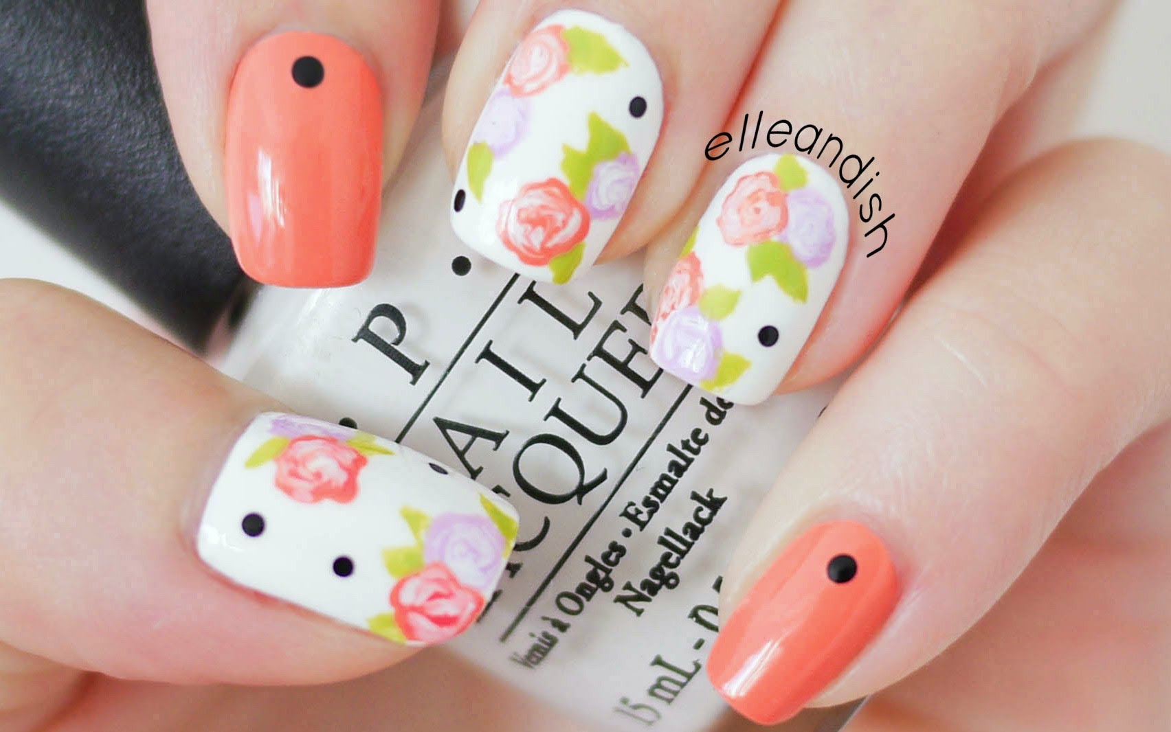 Achieve Beautiful Floral Nails Using Only a Toothpick! Achieve Beautiful Floral Nails Using Only a Toothpick!