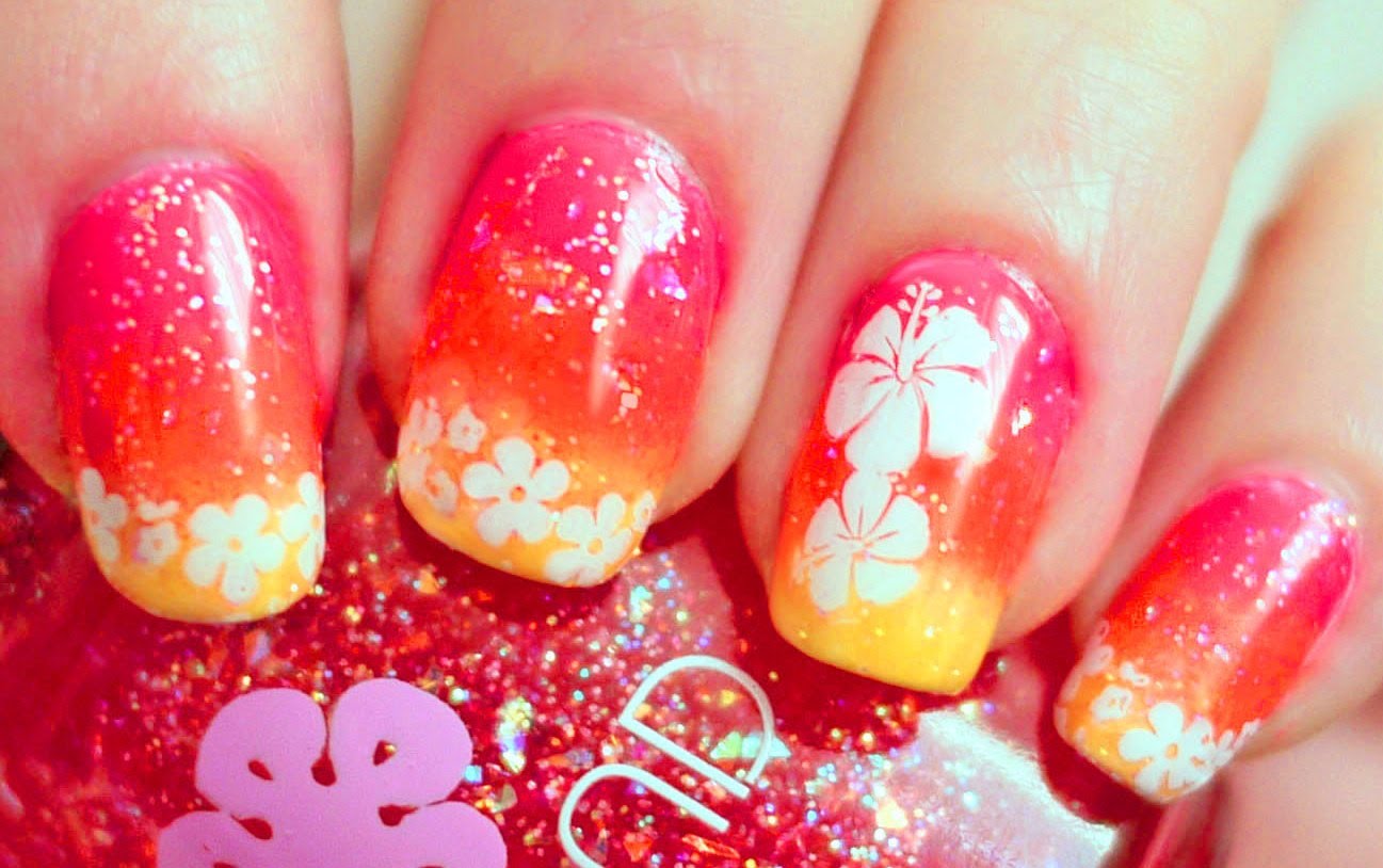 Try Out This Vibrant Hawaiian Punch Nail Art! - Try Out This Vibrant Hawaiian Punch Nail Art!