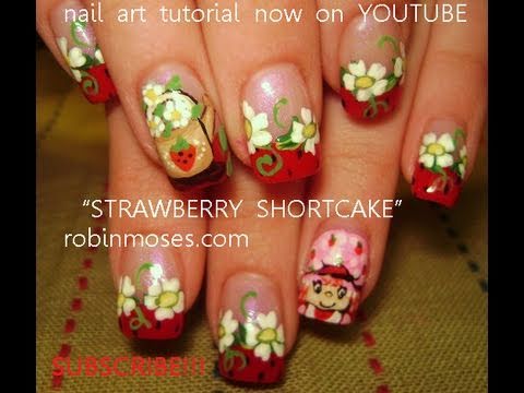 This Adorable Strawberry Shortcake Nail Art Design Is Perfect for Both Children & Adults! This Adorable Strawberry Shortcake Nail Art Design Is Perfect for Both Children & Adults!
